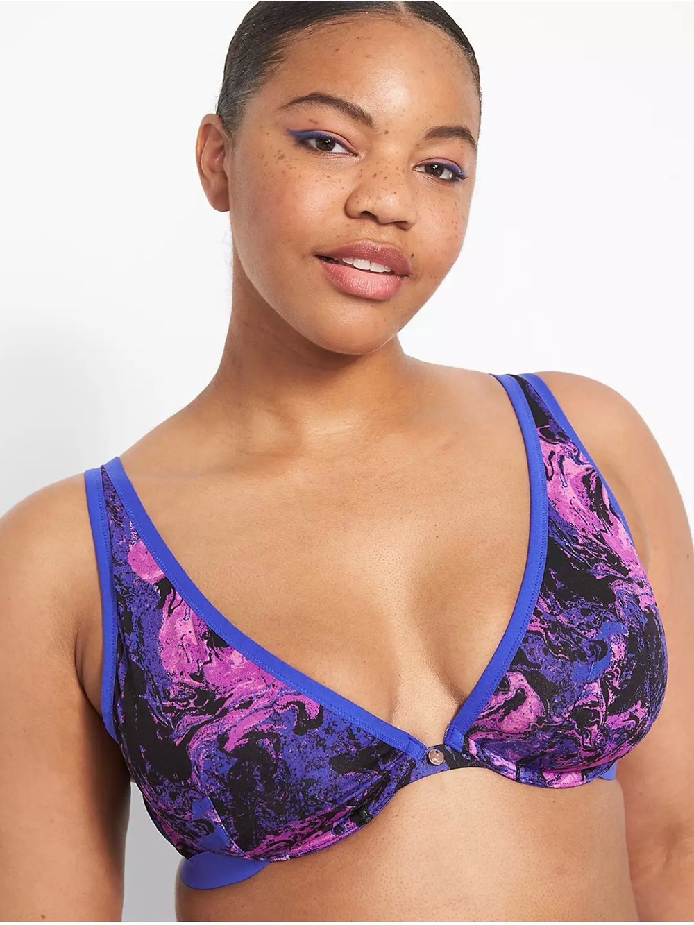 Cacique Microfiber Unlined High Apex Bra